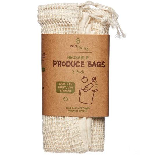 Organic Produce Bags (Packs of 3)