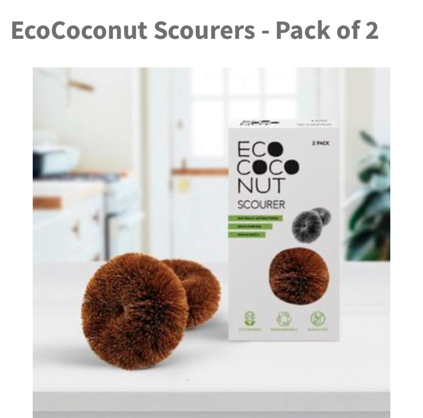 EcoCocout Scourers - Pack of 2