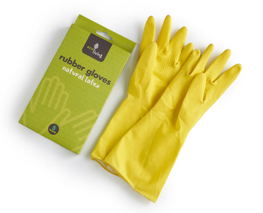 Natural Latex Rubber Gloves - Large